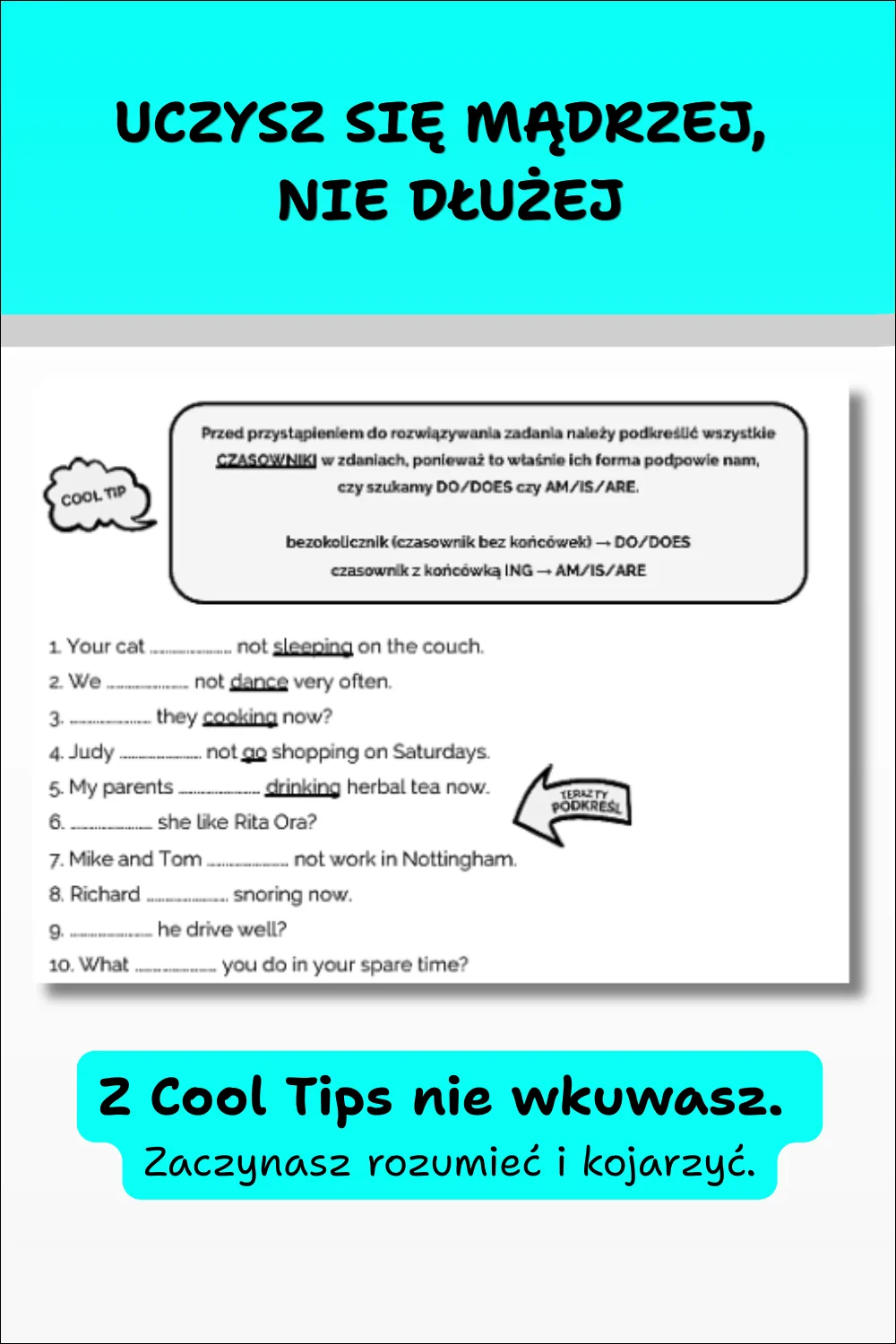 Cool English Grammar Repetytorium cz.2 - cool tips.