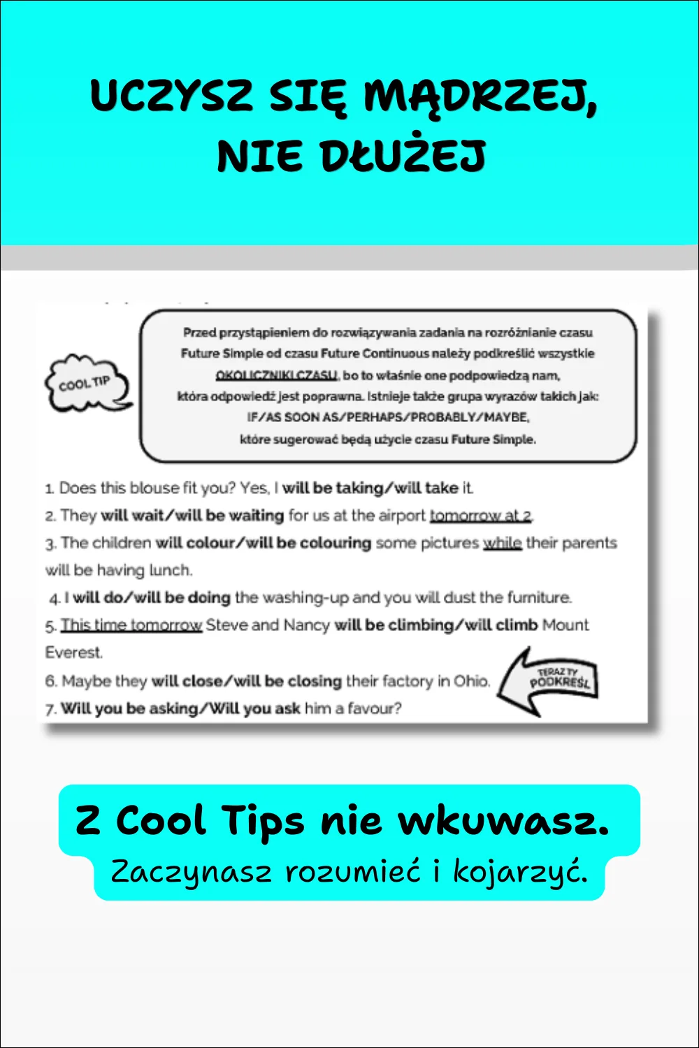 Cool English Grammar Repetytorium cz. 4 – Cool Tips pomagające uczyć się gramatyki angielskiej szybciej i skuteczniej.