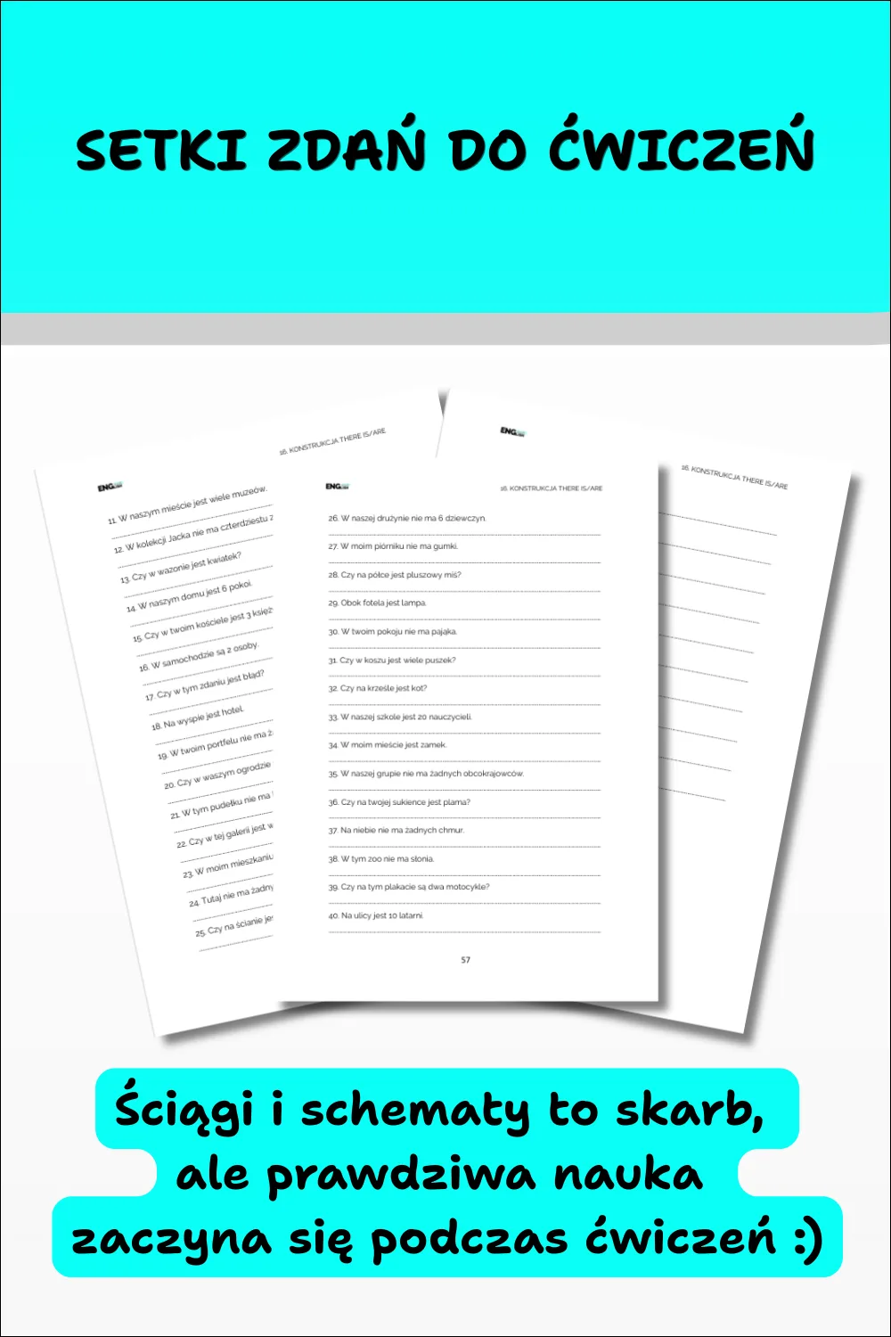 Cool English Grammar – Tłumaczenia cz. 1. Setki zdań do ćwiczeń utrwalających gramatykę angielską.