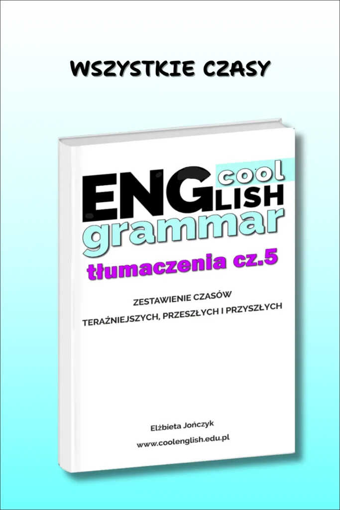 Okładka e-booka Cool English Grammar Tłumaczenia cz. 5 – wszystkie czasy