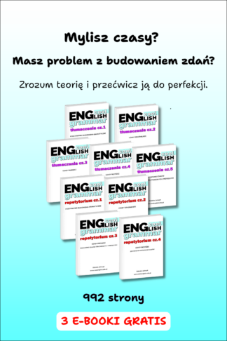 Pakiet 9 e-booków Cool English Grammar do nauki wszystkich czasów angielskich i podstaw gramatyki z ćwiczeniami