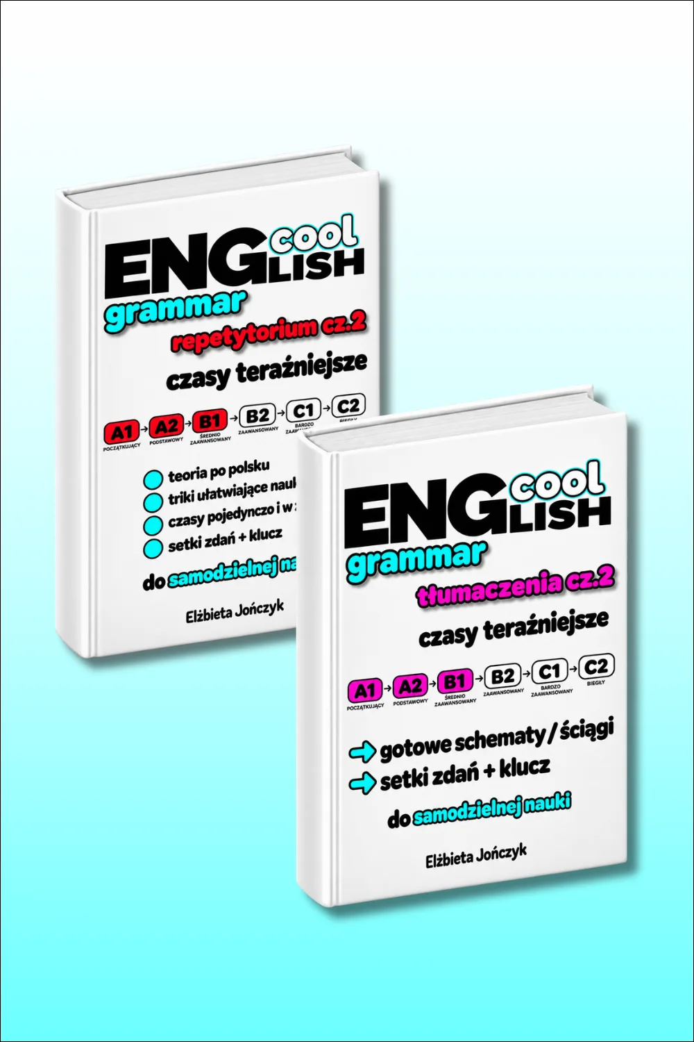 zestaw ebookow Cool English Grammar Repetytorium cz2 + Tłumaczenia cz. 2 Czasy Teraźniejsze
