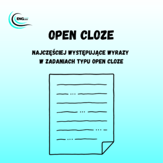 Open Cloze – najczęstsze słowa i struktury – darmowy PDF