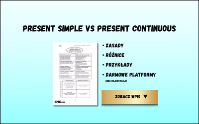 Tabelka porównująca Present Simple i Present Continuous – zasady, różnice, przykłady oraz link do darmowych platform gramatycznych