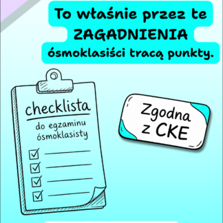 Checklista zagadnień do egzaminu ósmoklasisty z języka angielskiego – darmowy PDF zgodny z wymaganiami CKE.