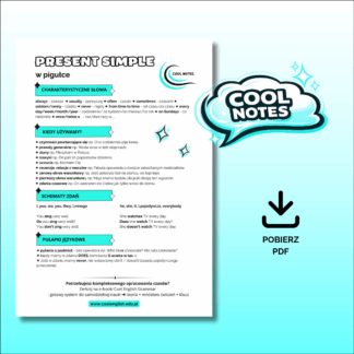 present simple w pigułce cool notes - grafika