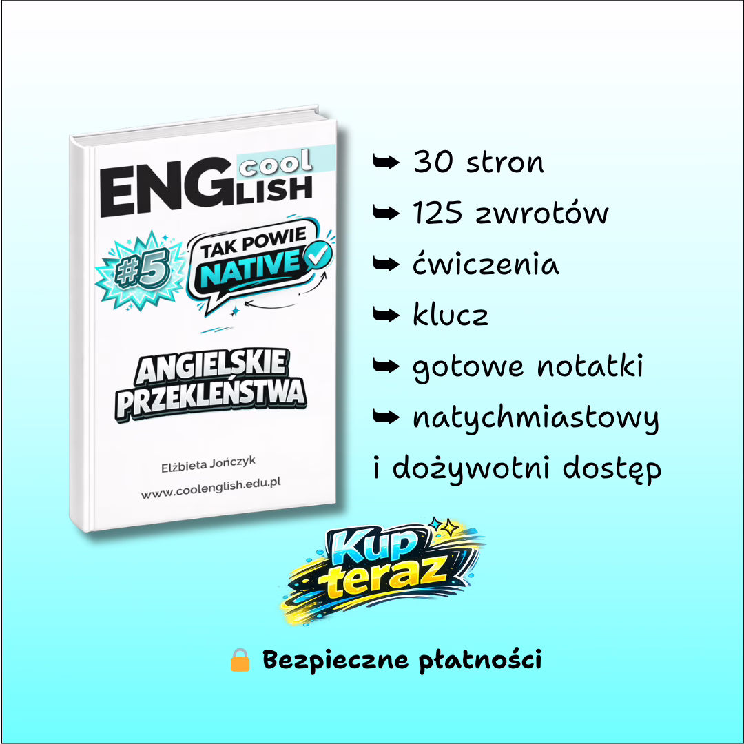 Cool English Tak powie native #5 Angielskie przekleństwa karta produktu
