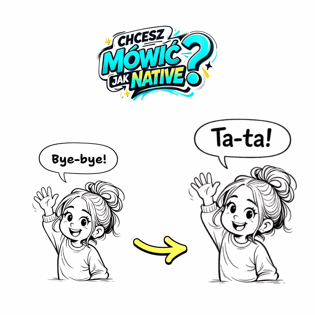 grafika z przykladowym zwrotem Cool English Tak powie native #1 Naturalny angielski w rozmowie.