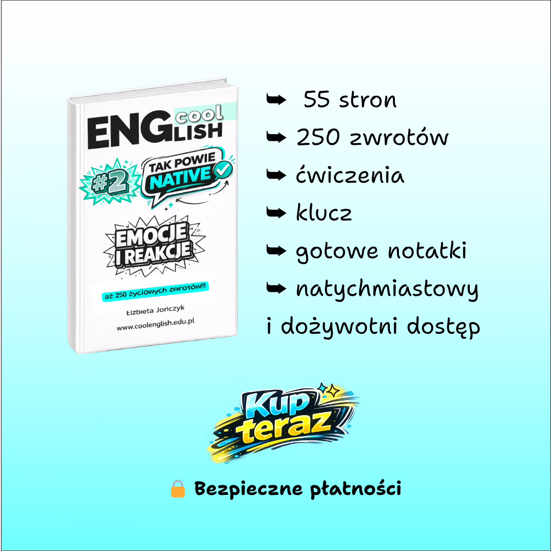 Cool English Tak powie native #2 Emocje i reakcje karta produktu