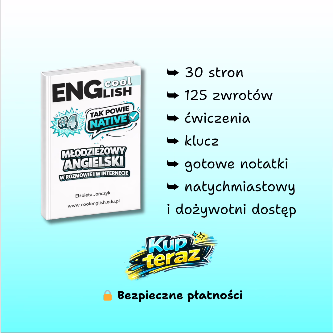 Cool English Tak powie native #4 karta produktu