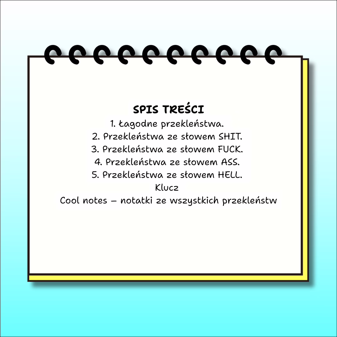 Cool English Tak powie native #5 Angielskie przekleństwa spis tresci