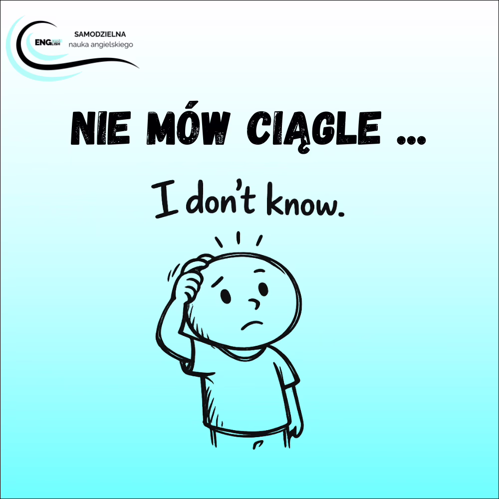 Jak powiedzieć „nie wiem” po angielsku — darmowy PDF