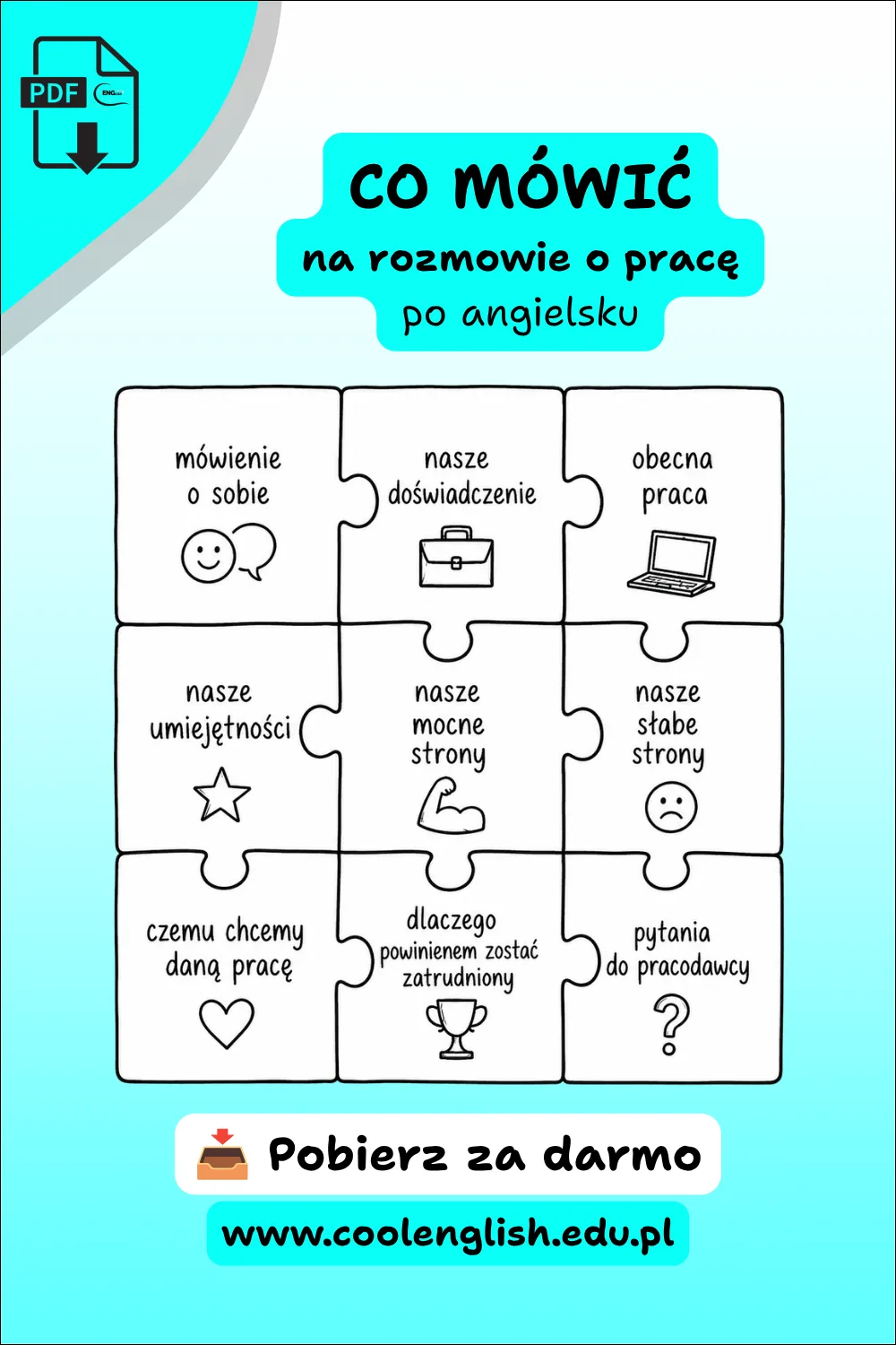Co mówić na rozmowie o pracę po angielsku – darmowy PDF z gotowymi zwrotami i pytaniami rekrutacyjnymi