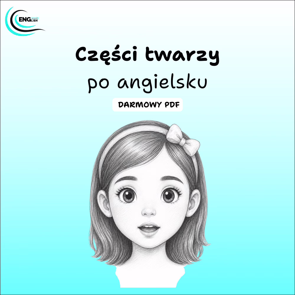 Części twarzy po angielsku PDF – darmowa karta pracy do nauki angielskiego