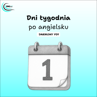 Dni tygodnia po angielsku PDF – darmowa karta pracy do nauki angielskiego
