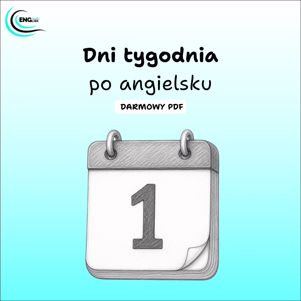 Dni tygodnia po angielsku PDF – darmowa karta pracy do nauki angielskiego