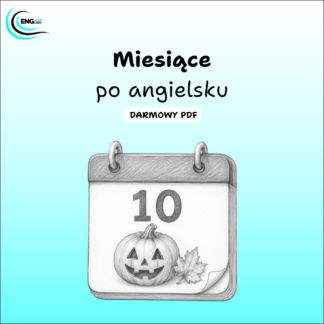 Miesiące po angielsku PDF – darmowa karta pracy do nauki angielskiego
