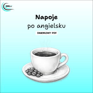 Napoje po angielsku PDF – darmowa karta pracy do nauki angielskiego