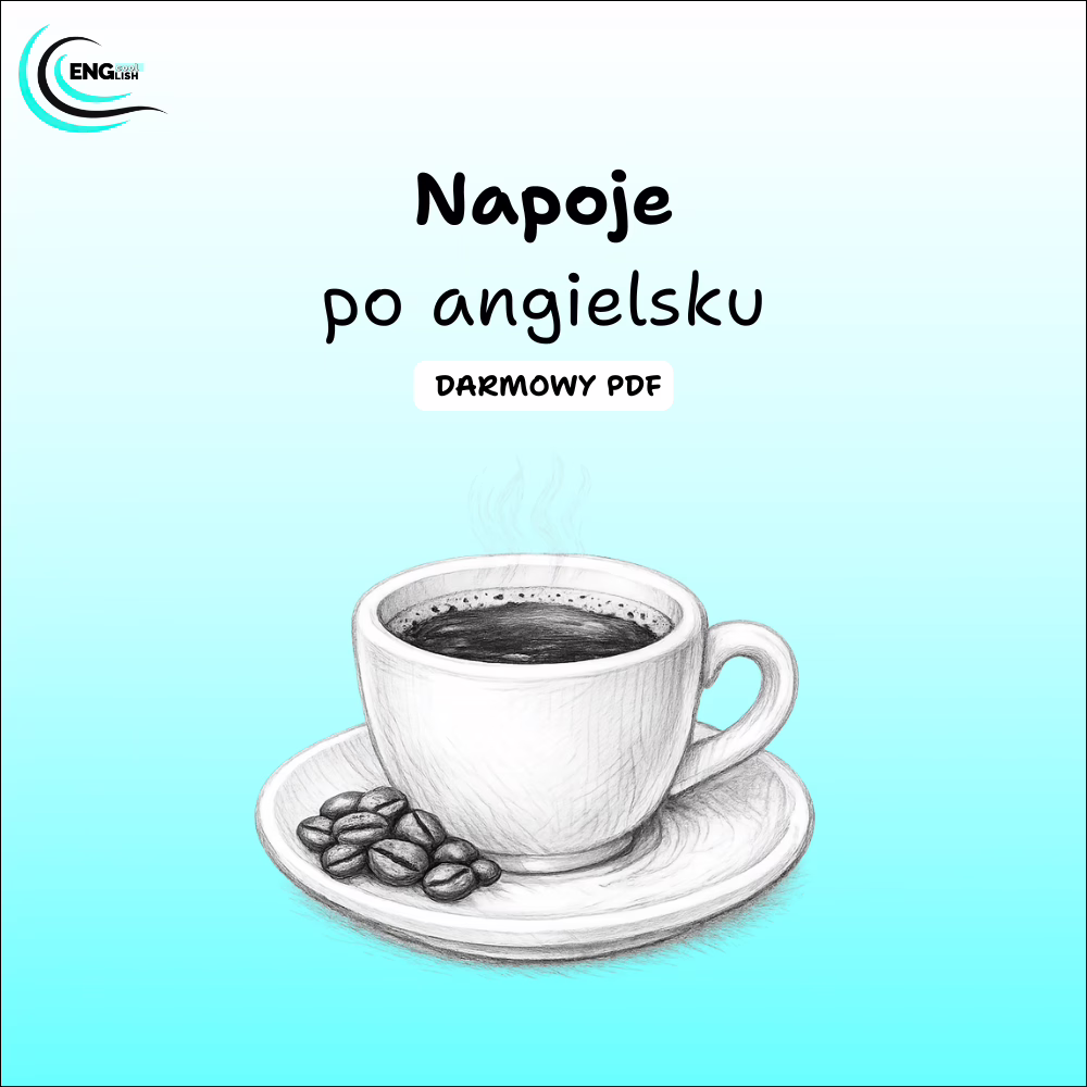 Napoje po angielsku PDF – darmowa karta pracy do nauki angielskiego