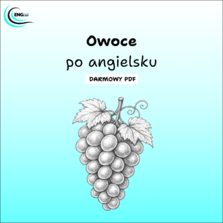 Owoce po angielsku PDF – darmowa karta pracy do nauki angielskiego
