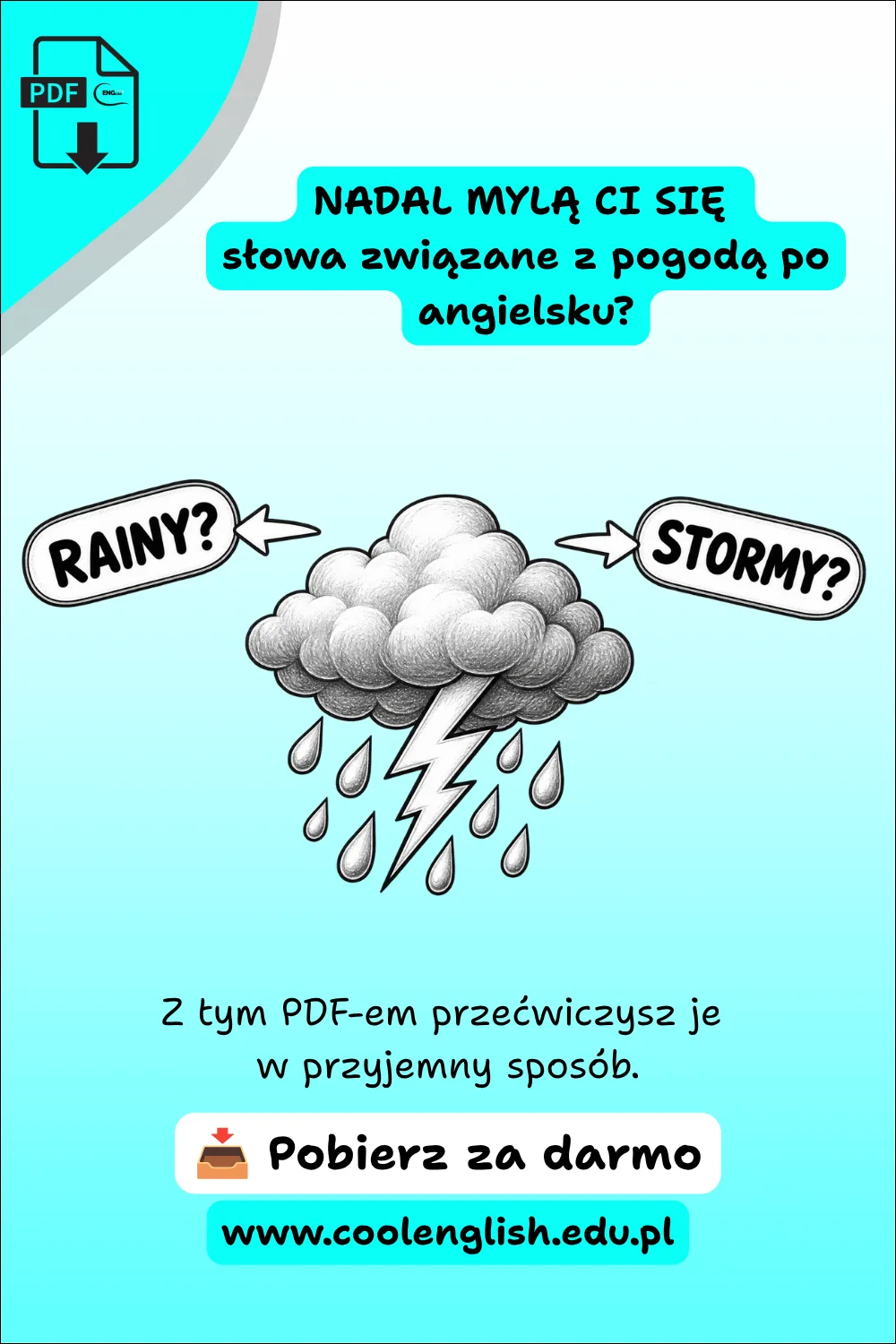 Pogoda po angielsku - Darmowy PDF