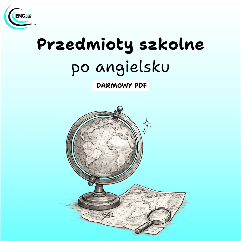 Przedmioty szkolne po angielsku PDF – darmowa karta pracy do nauki angielskiego