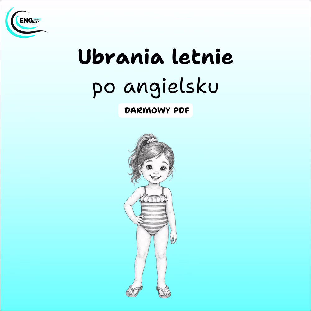 Ubrania letnie po angielsku PDF – darmowa karta pracy do nauki angielskiego
