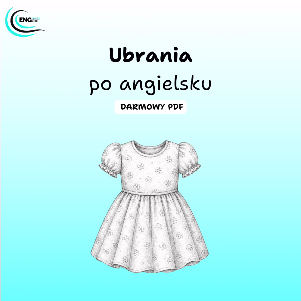 Ubrania po angielsku PDF – darmowa karta pracy do nauki angielskiego