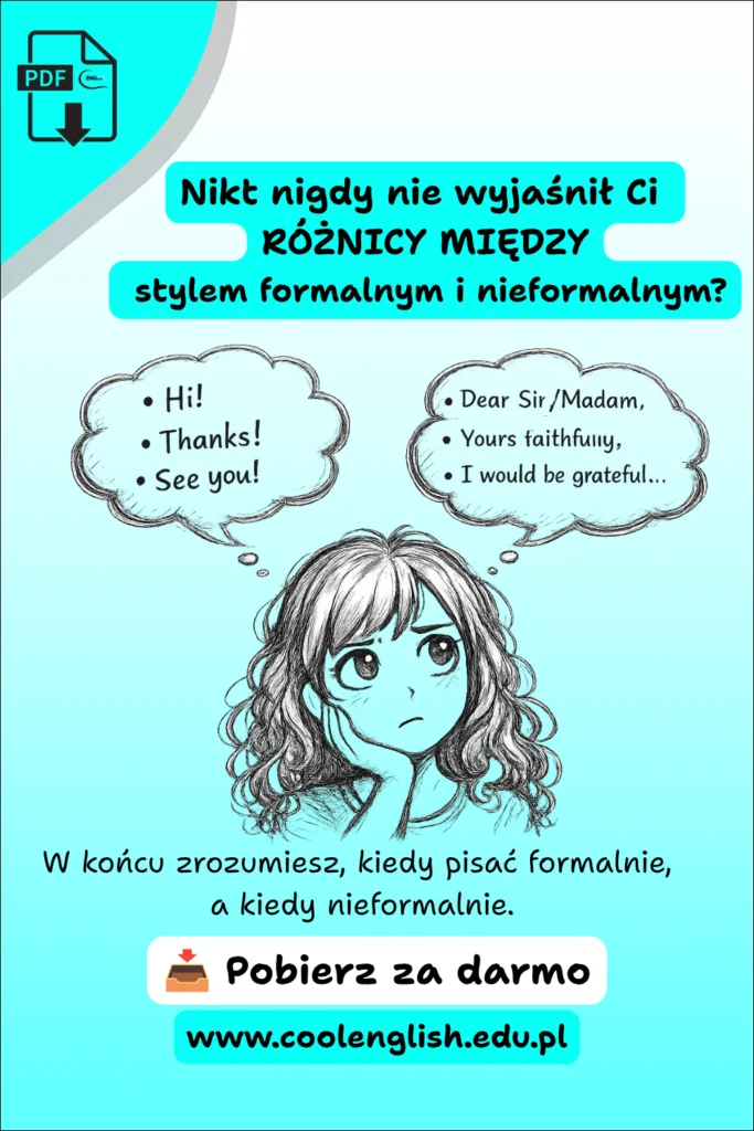 Jak odróżnić styl formalny od nieformalnego po angielsku - Darmowy PDF